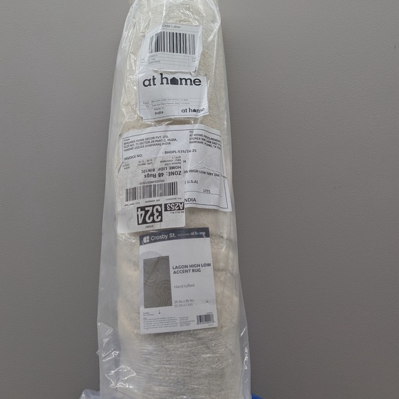 Crosby St. Lagon Ivory High-Low Accent Wool Rug, 2x4 - Picture 6 of 8